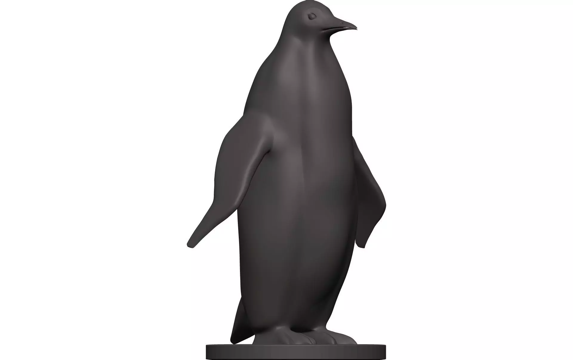 Penguin statue 3D model_0