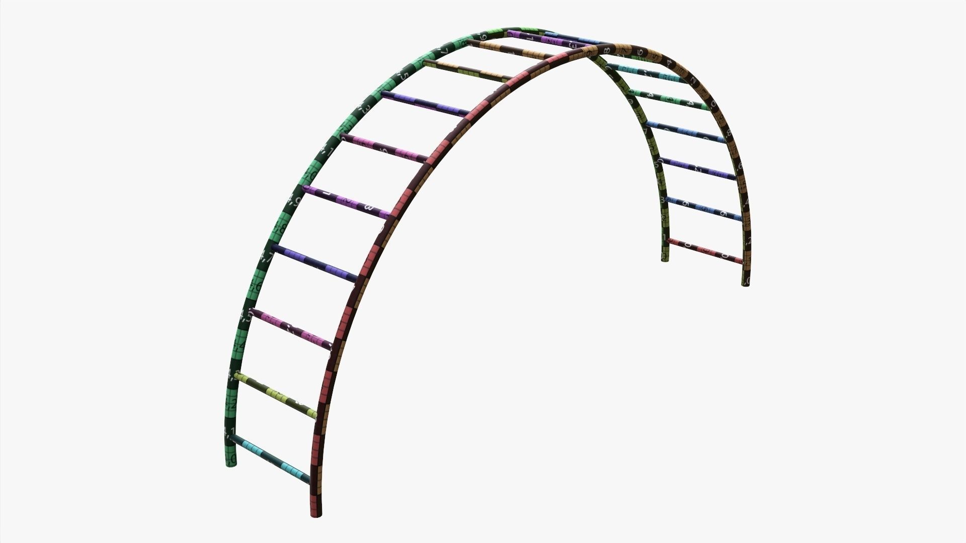 Climbing monkey 02 3D model_7