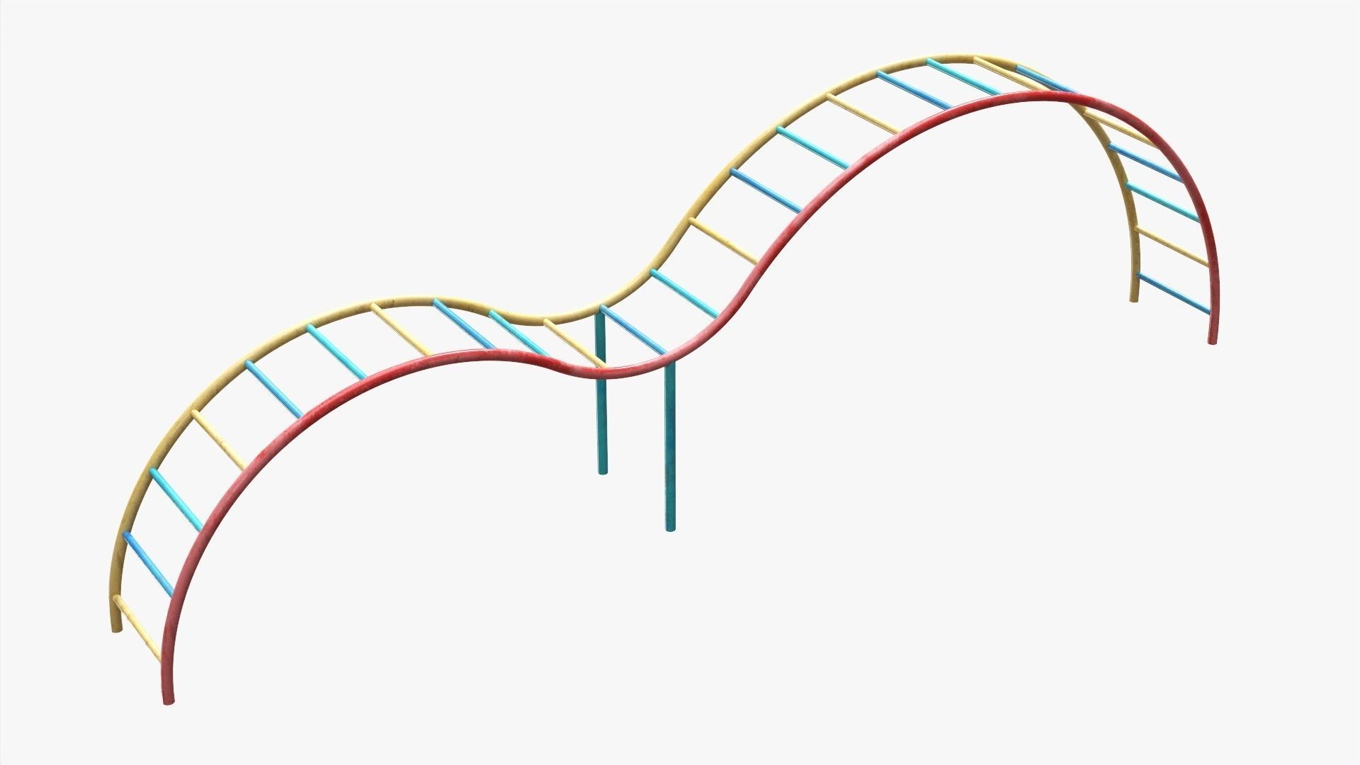 Climbing monkey 03 3D model_3