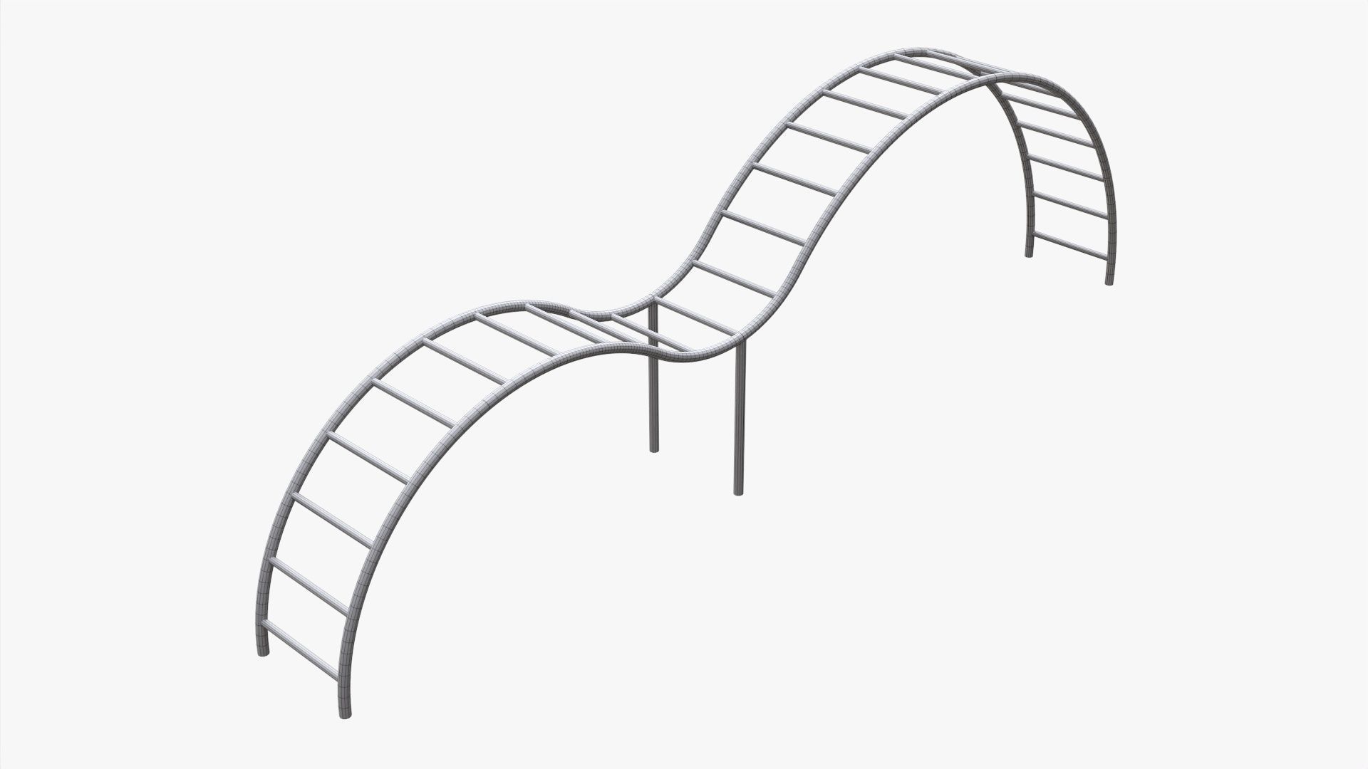 Climbing monkey 03 3D model_5