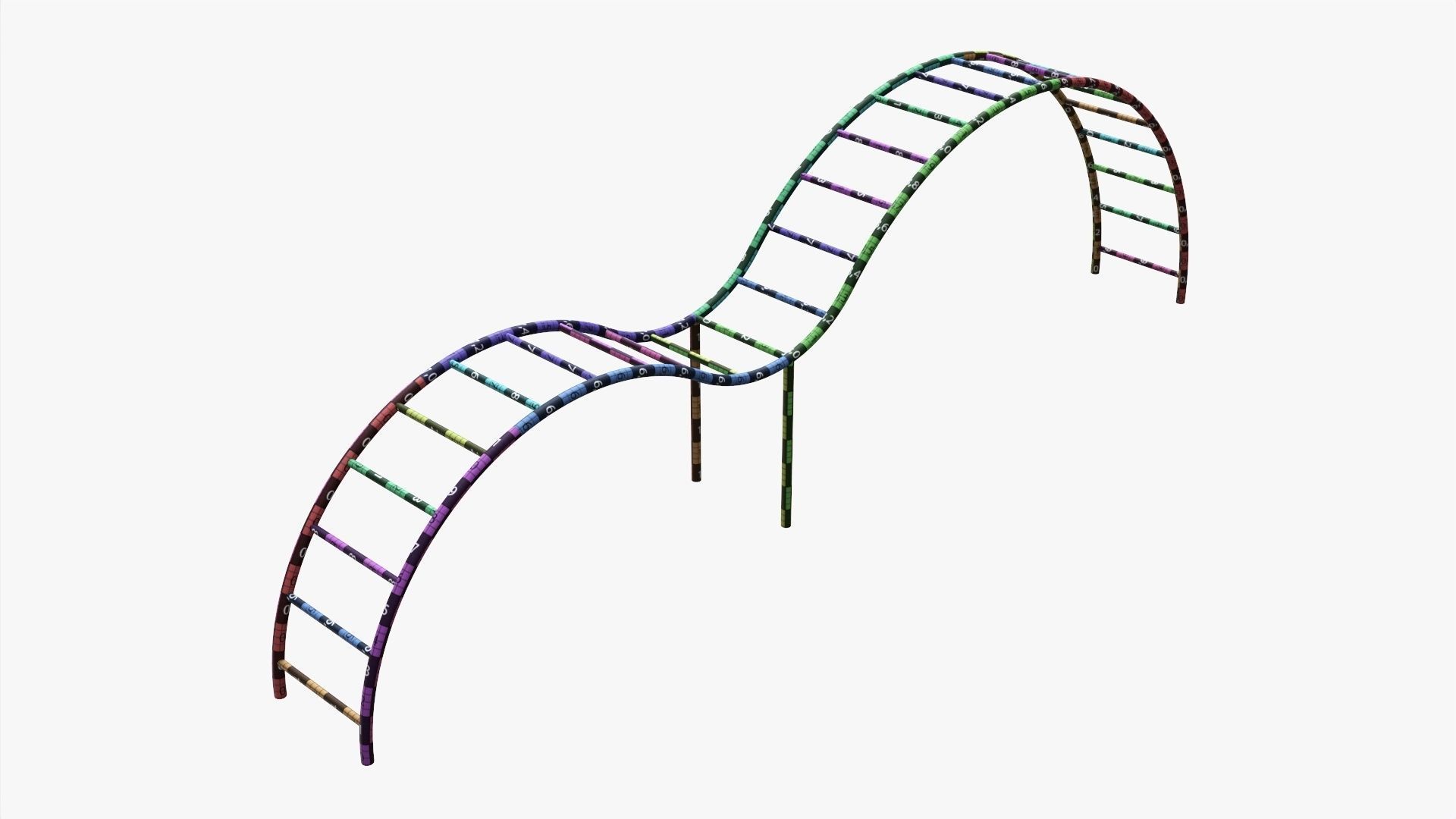 Climbing monkey 03 3D model_7