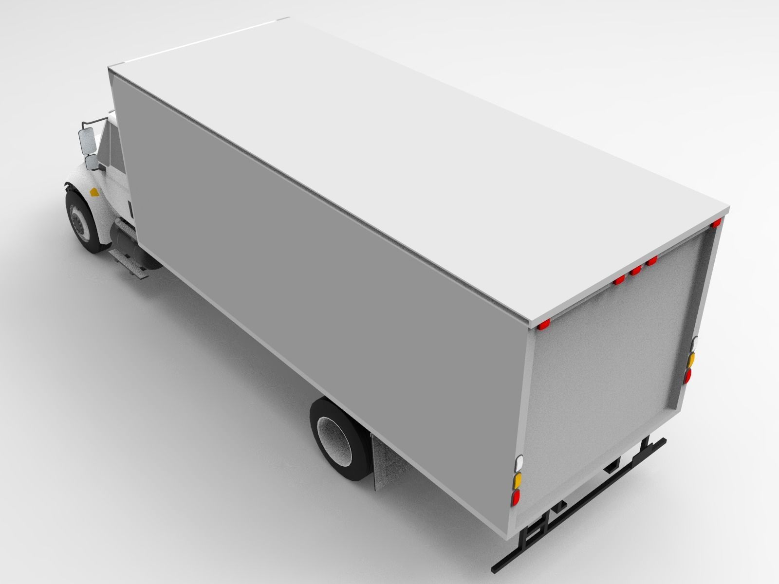 Box Truck 3D model_7