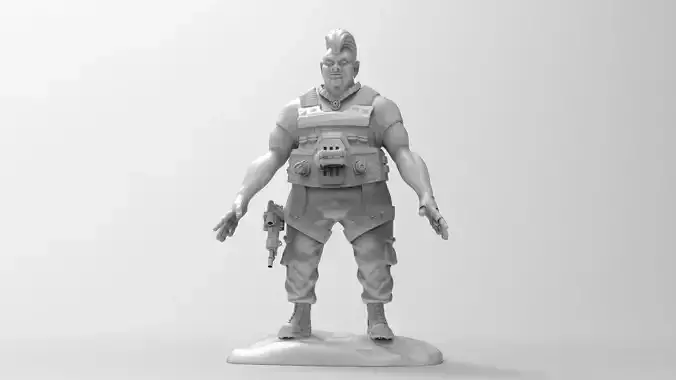 Commando Ready to Shoot Pose