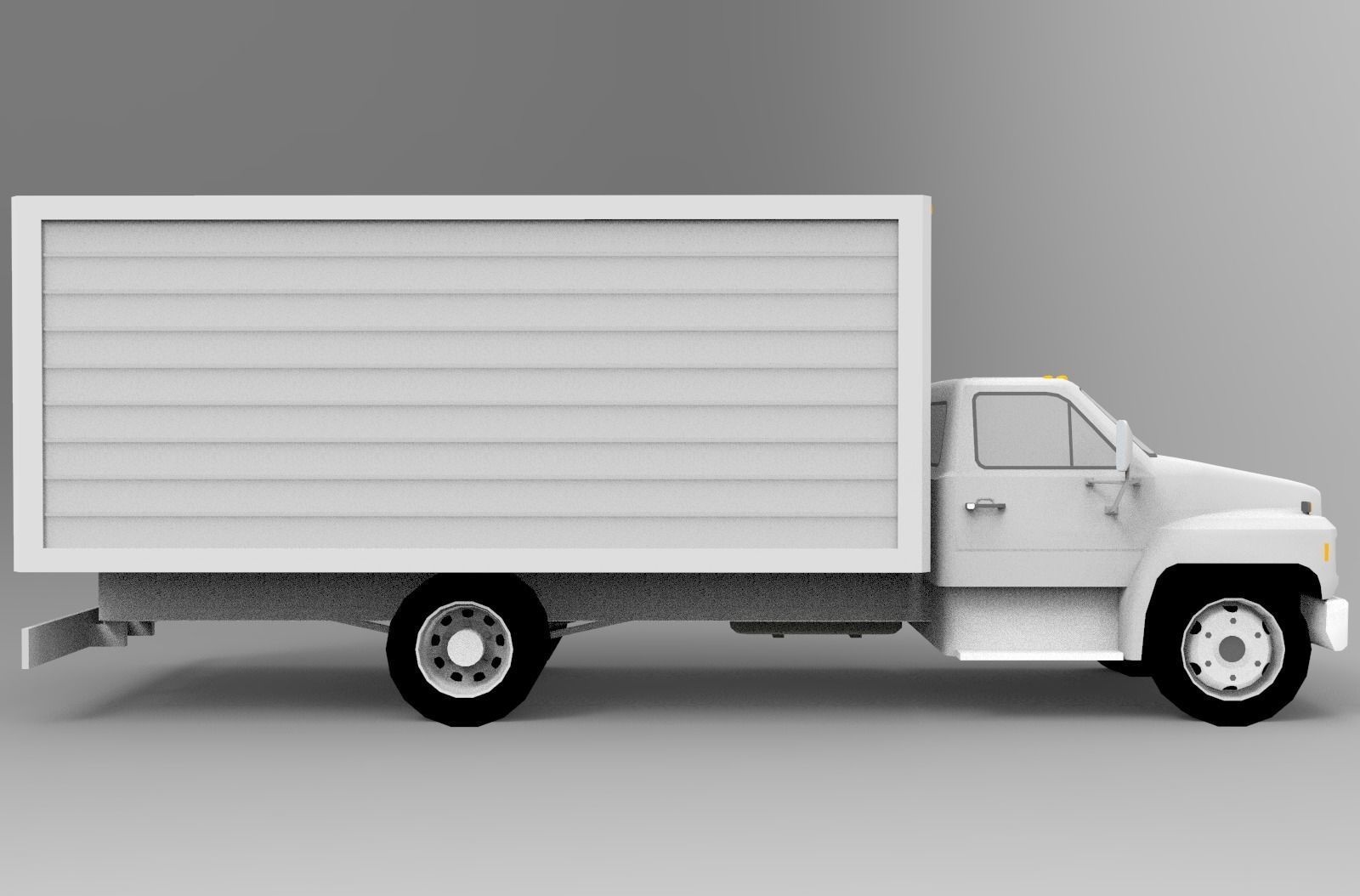 Box Truck 3D model_2