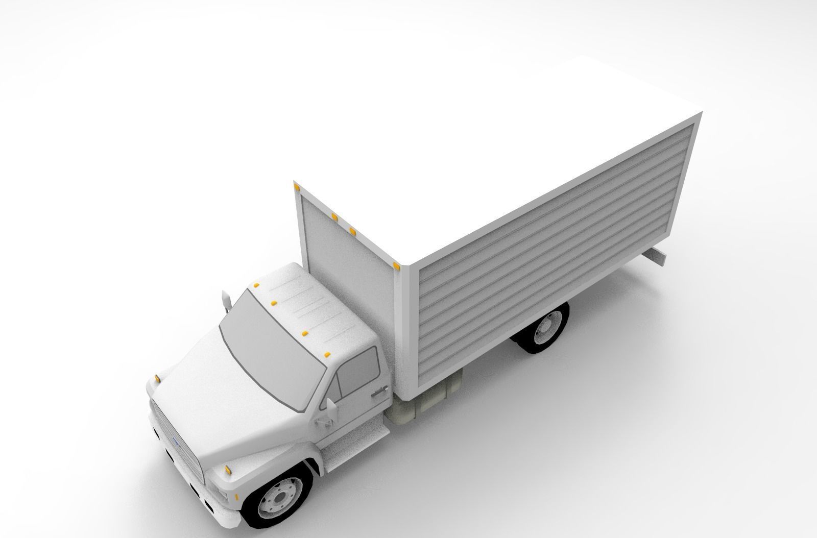 Box Truck 3D model_6