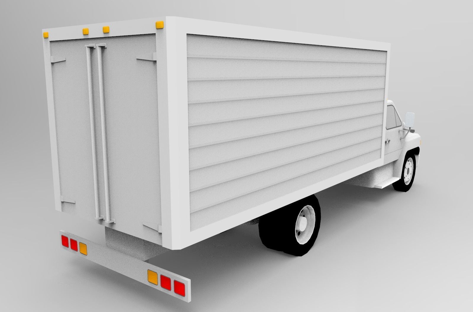 Box Truck 3D model_4