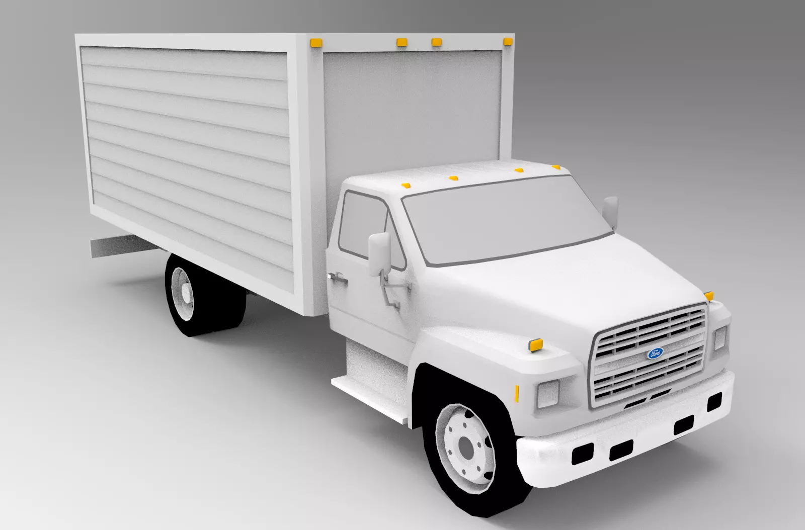 Box Truck 3D model_0
