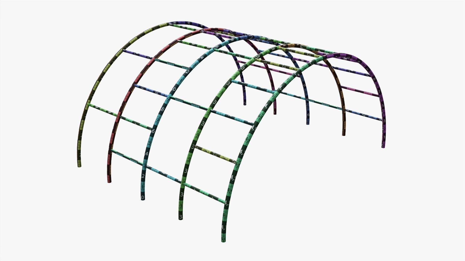 Climbing monkey 04 3D model_7