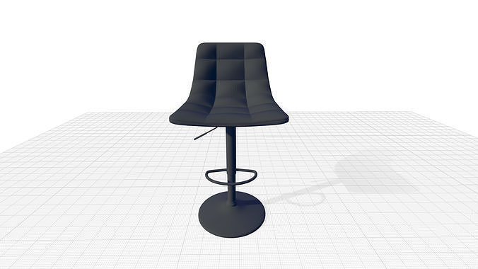 Swivel Height Bar Stool  3D model 7