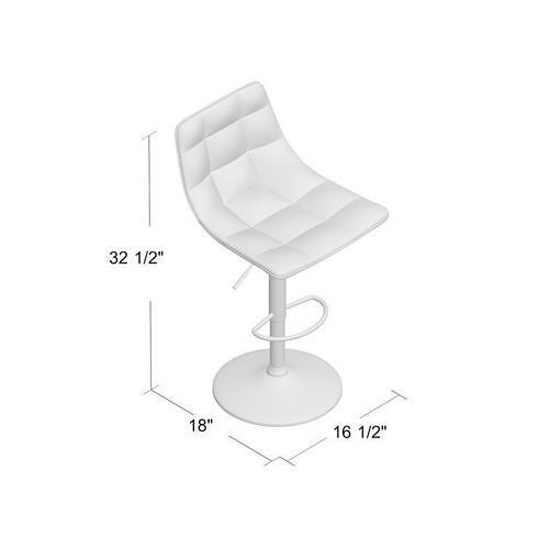 Swivel Height Bar Stool  3D model 2