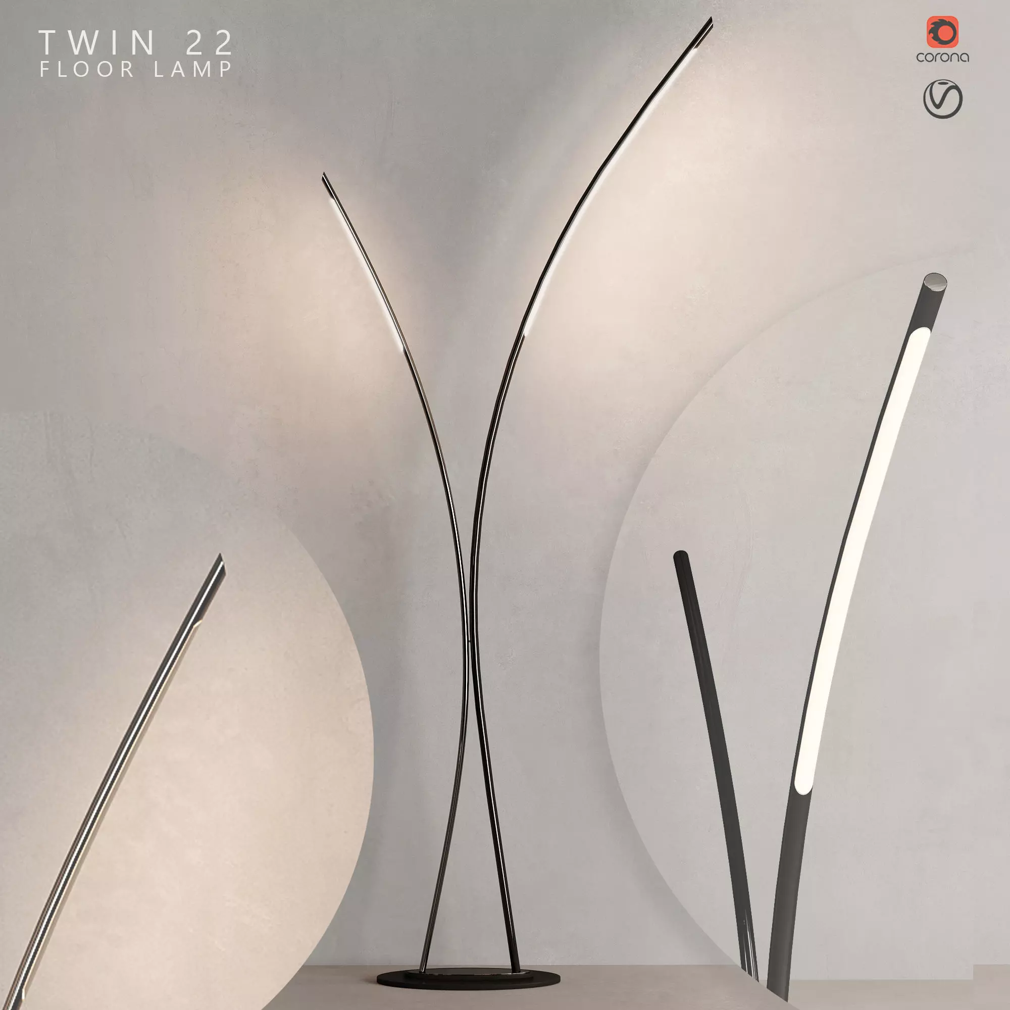 Cattelan Italia Twin Line 3D model_0