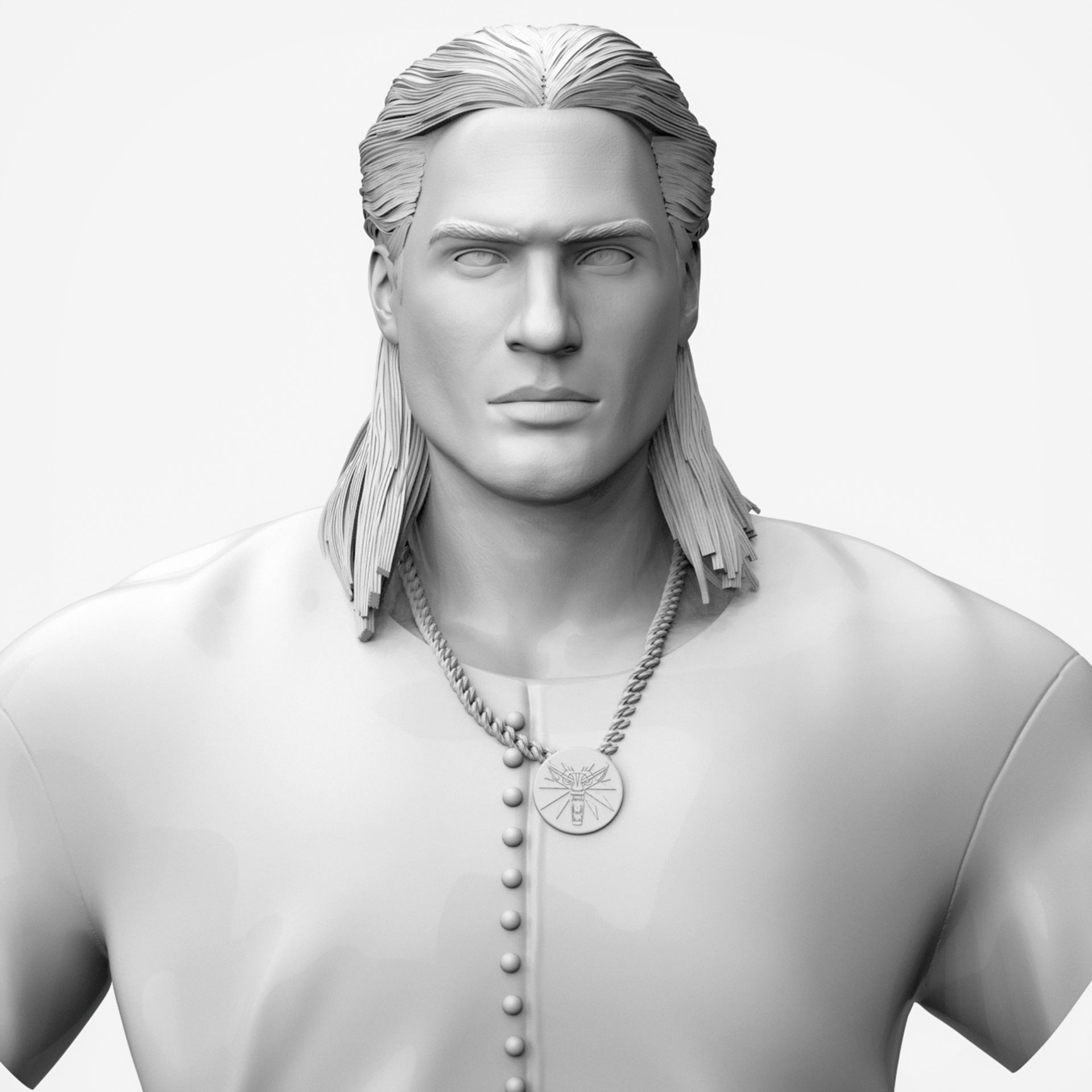Geralt of Rivia 3D Printable 3D print model_11