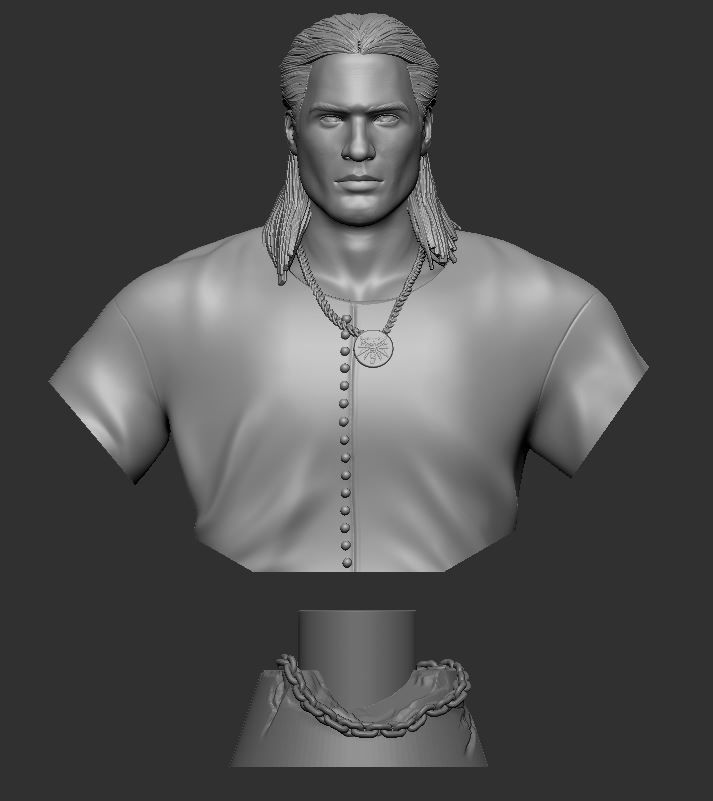 Geralt of Rivia 3D Printable 3D print model_2