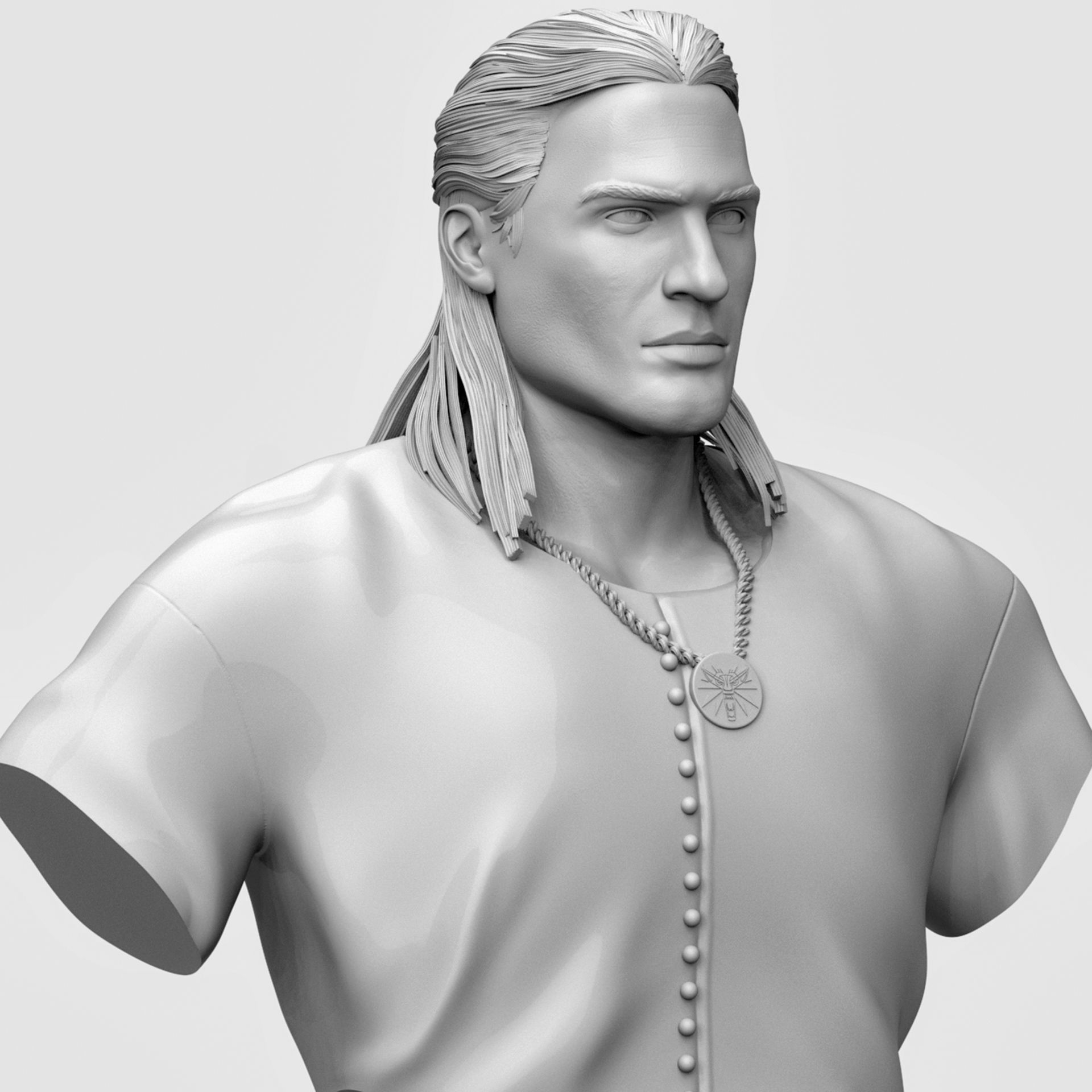 Geralt of Rivia 3D Printable 3D print model_8