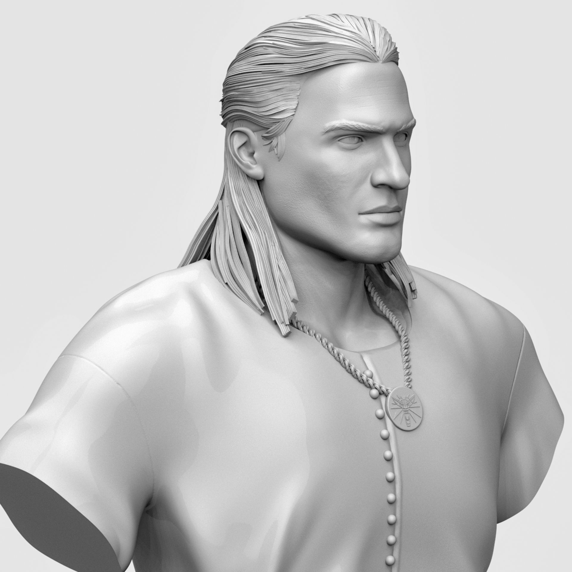 Geralt of Rivia 3D Printable 3D print model_10