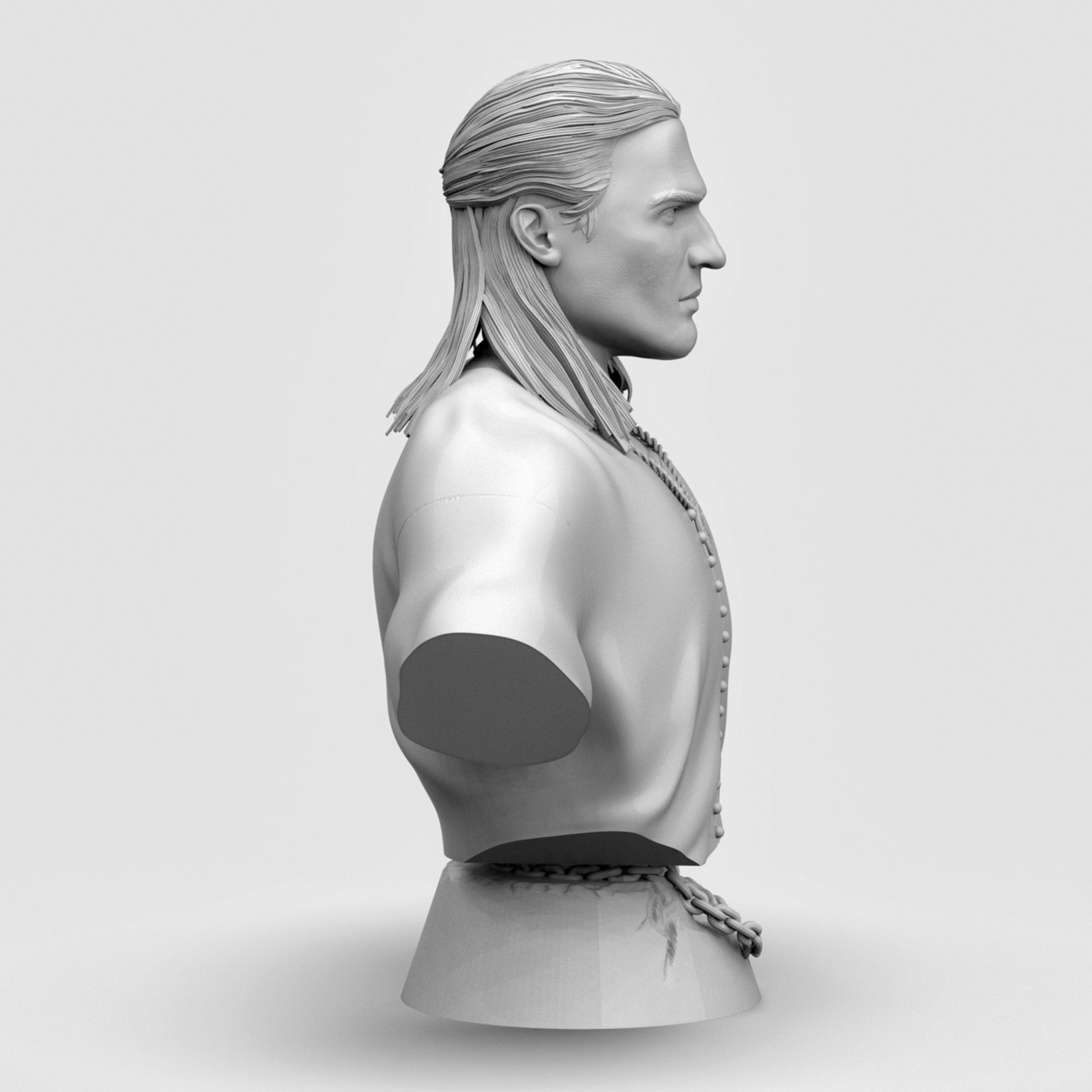 Geralt of Rivia 3D Printable 3D print model_6