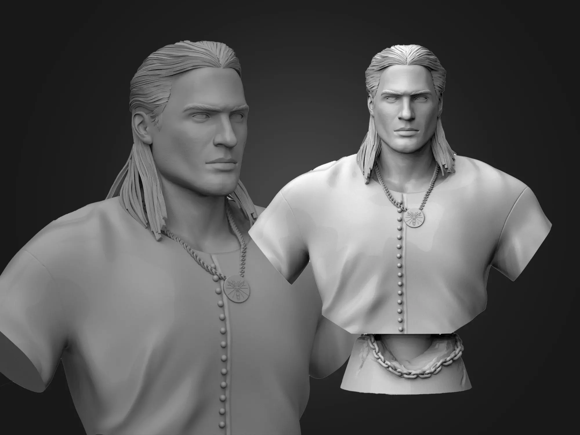 Geralt of Rivia 3D Printable 3D print model_0