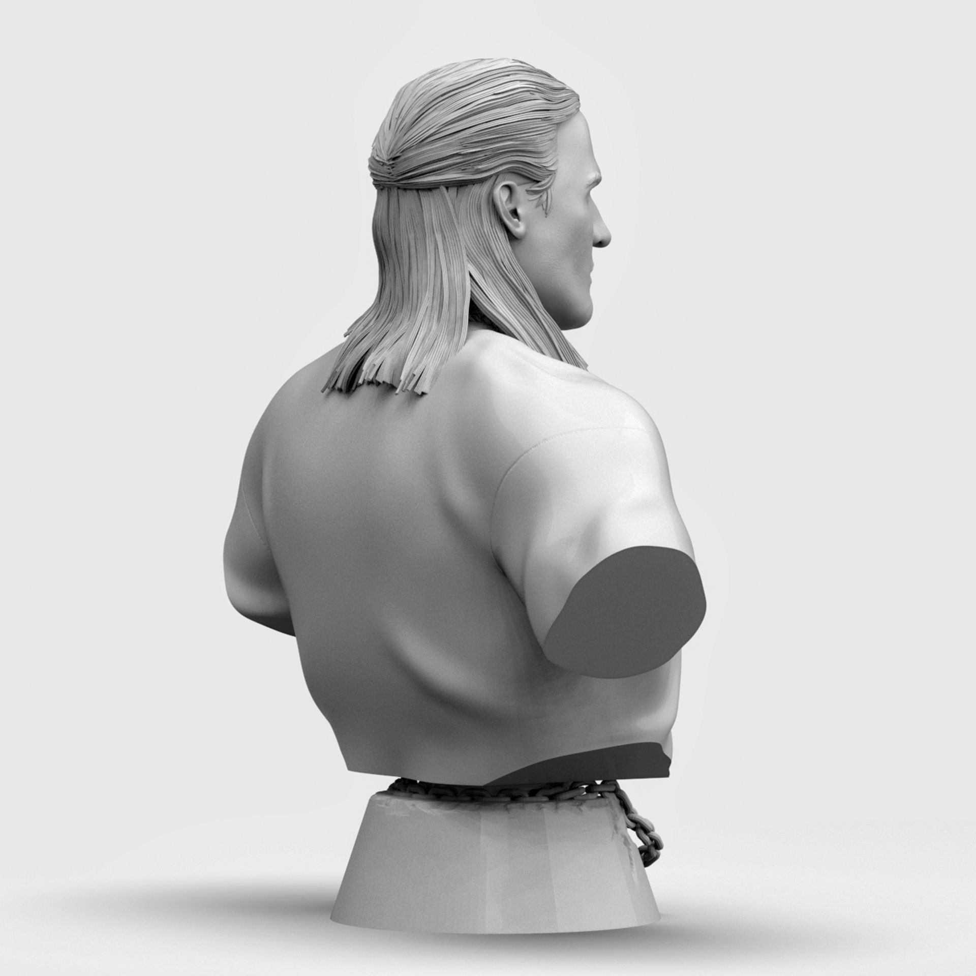 Geralt of Rivia 3D Printable 3D print model_7