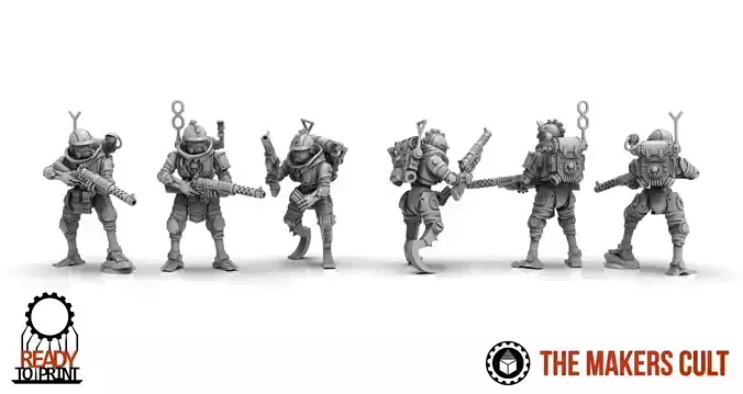 Dark Techno - Infantxii Troopers 3D print model