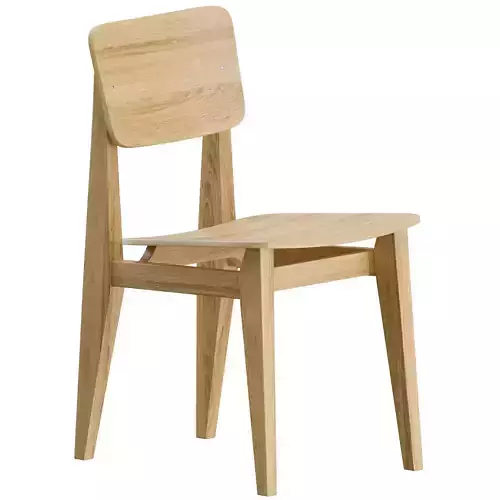 C-Chair Dining Chair Wood by Gubi
