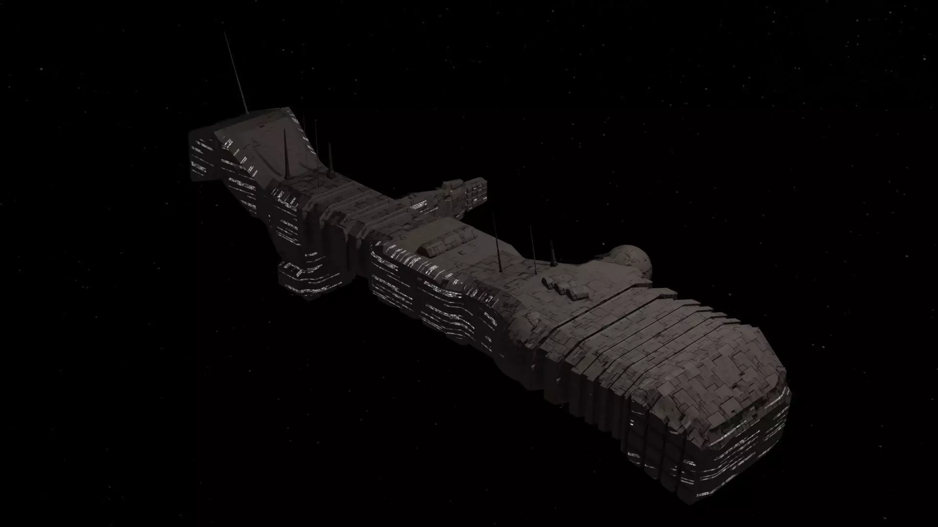 Future Spaceship No1 3D model_0
