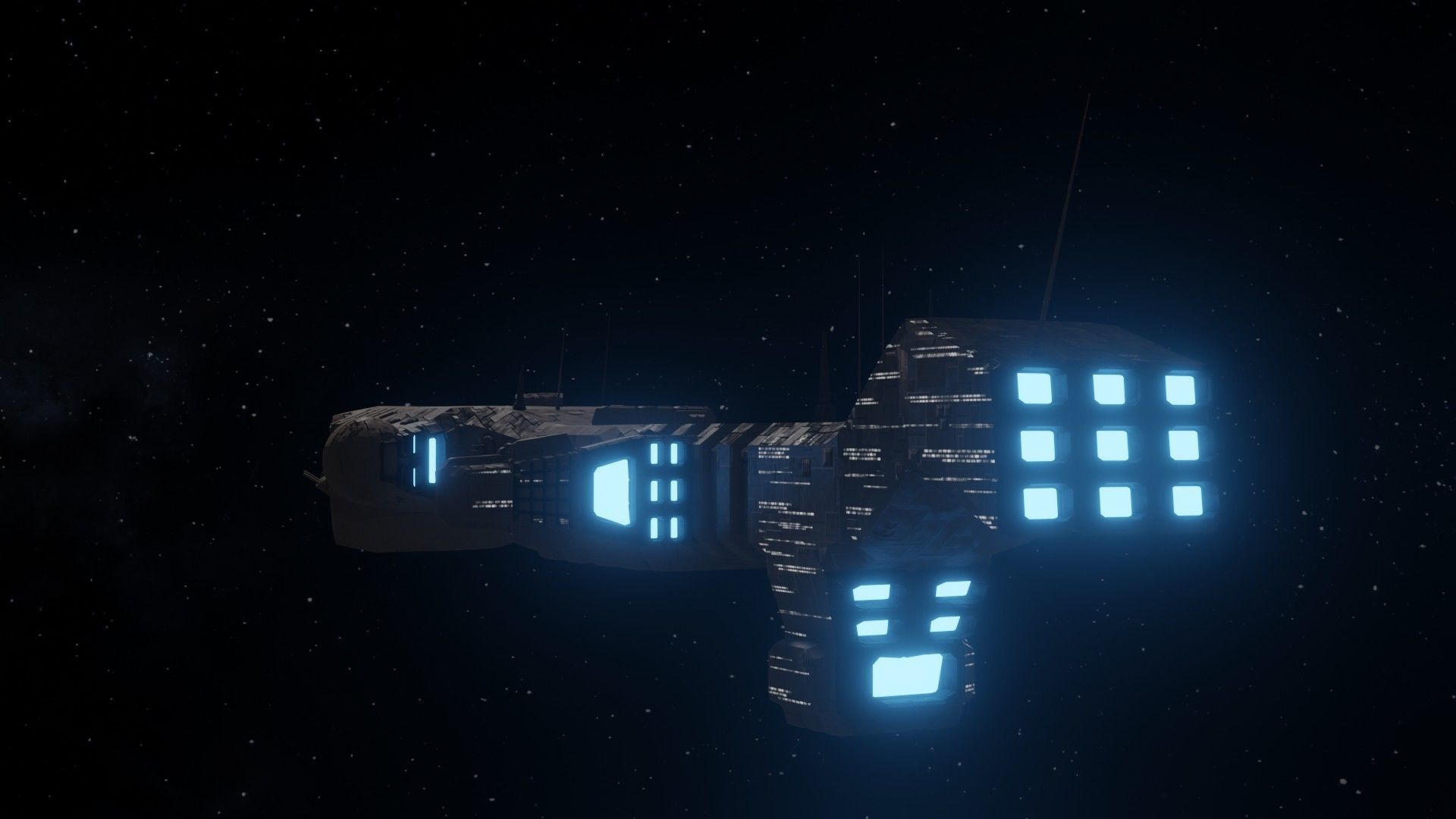 Future Spaceship No1 3D model_5