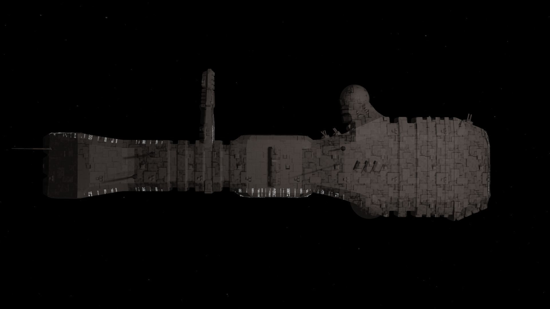 Future Spaceship No1 3D model_3