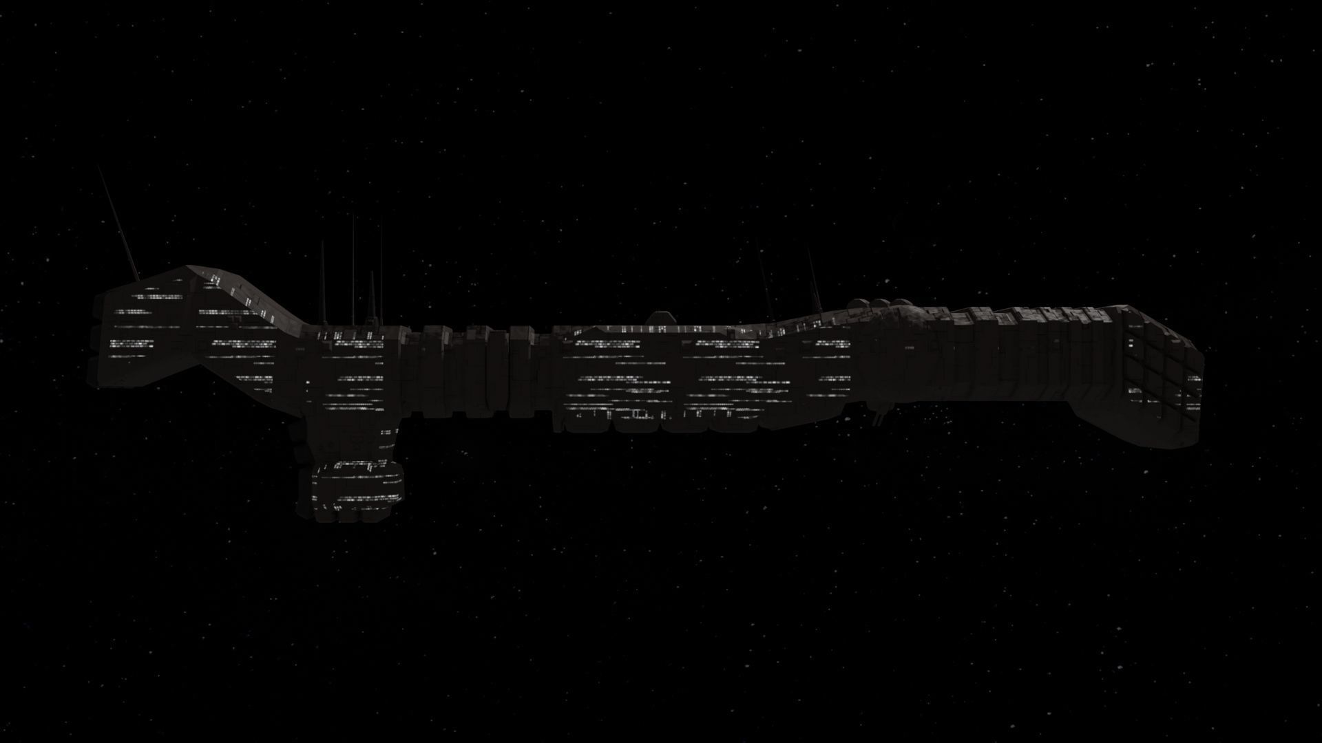 Future Spaceship No1 3D model_2