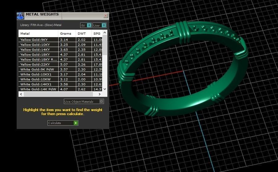 Model 710 7 US Size Ring Pave Diamond 3D print model_11