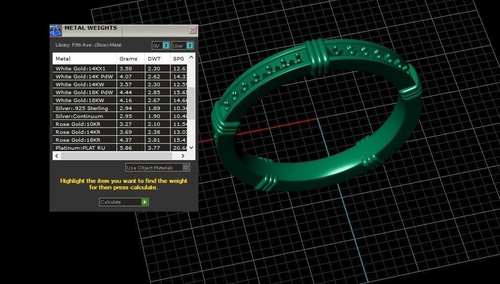 Model 710 7 US Size Ring Pave Diamond 3D print model_12
