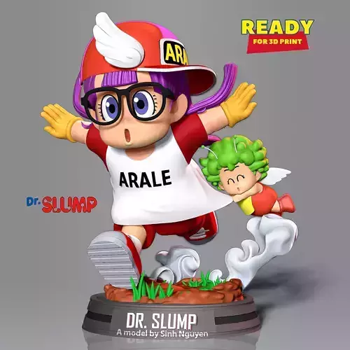 Arale and Gatchan 3D print model