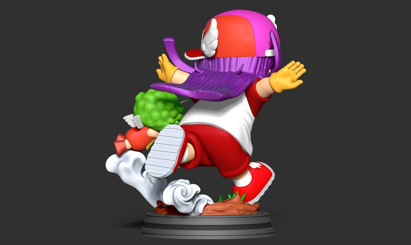 Arale and Gatchan 3D print model_5