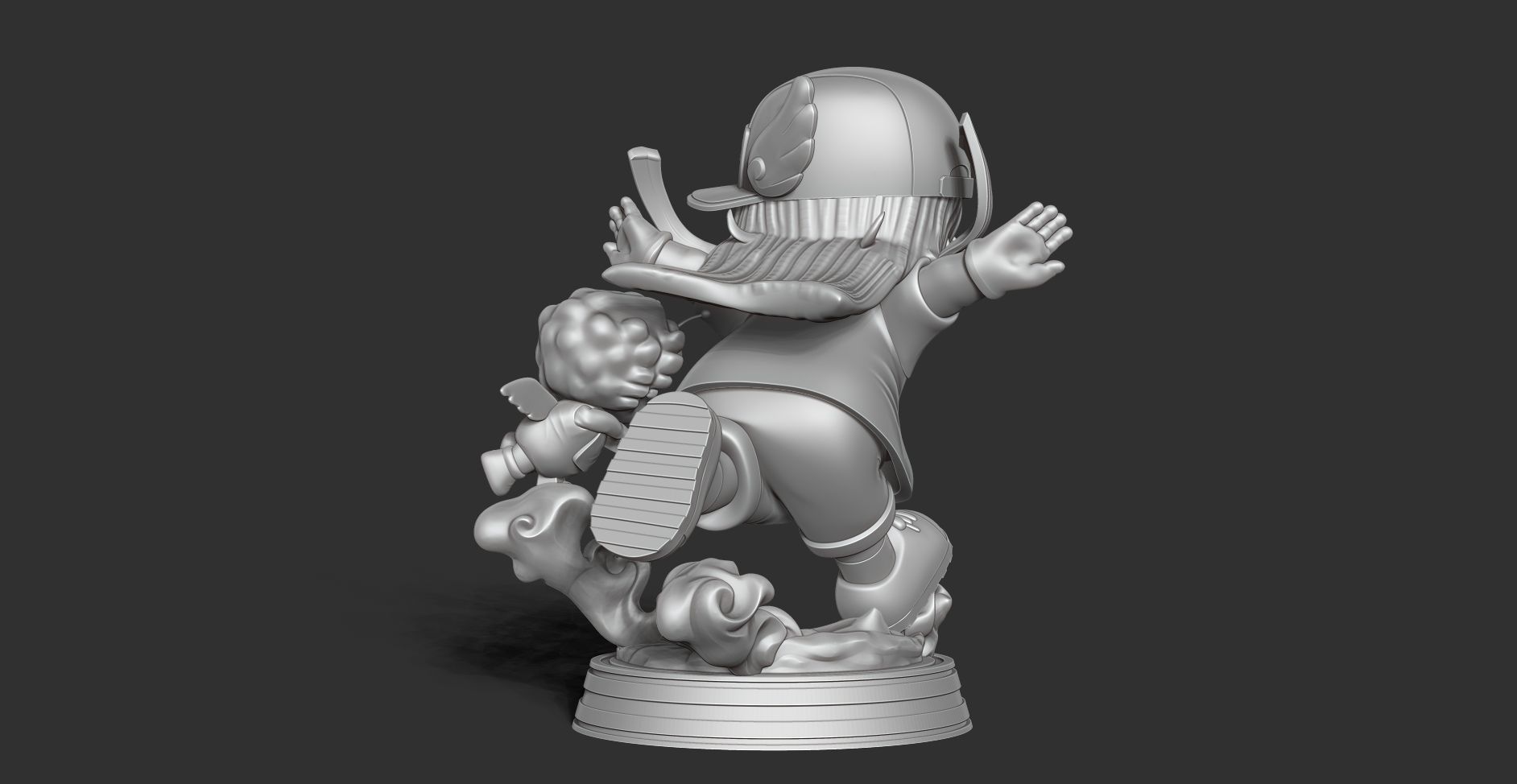 Arale and Gatchan 3D print model_8