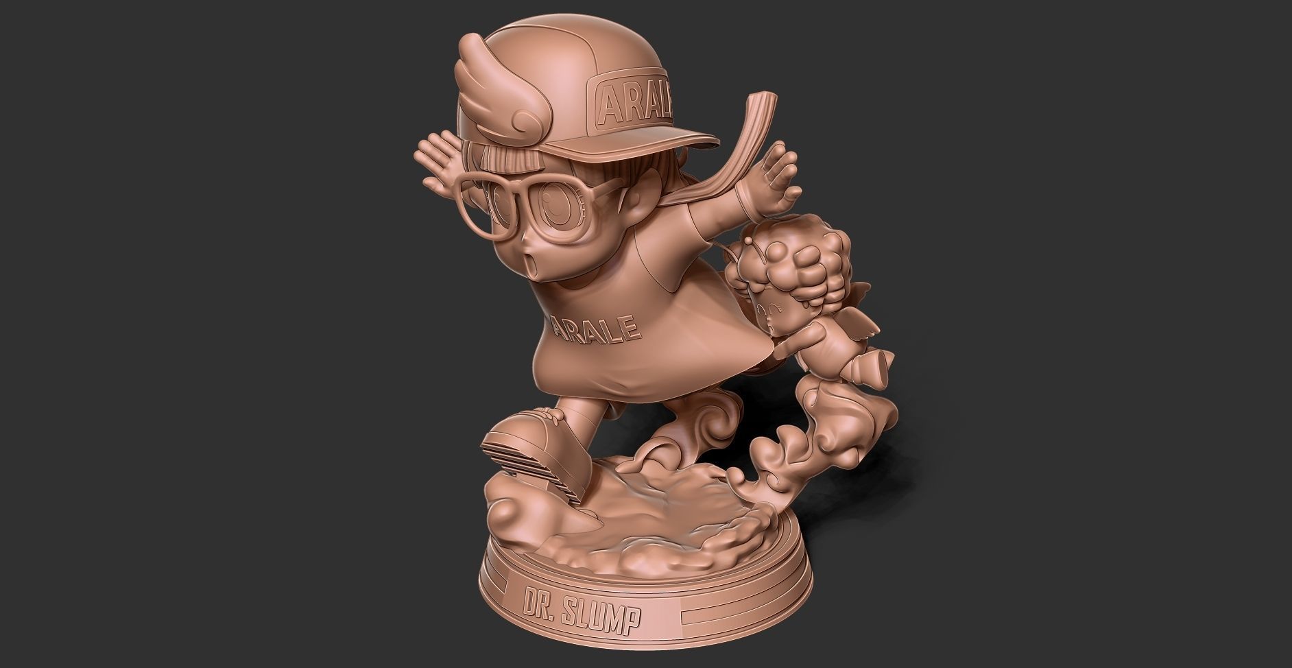 Arale and Gatchan 3D print model_18