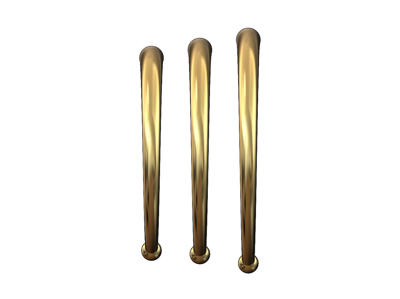 Vintag beaded horn cuff bracelet 3D print model_3