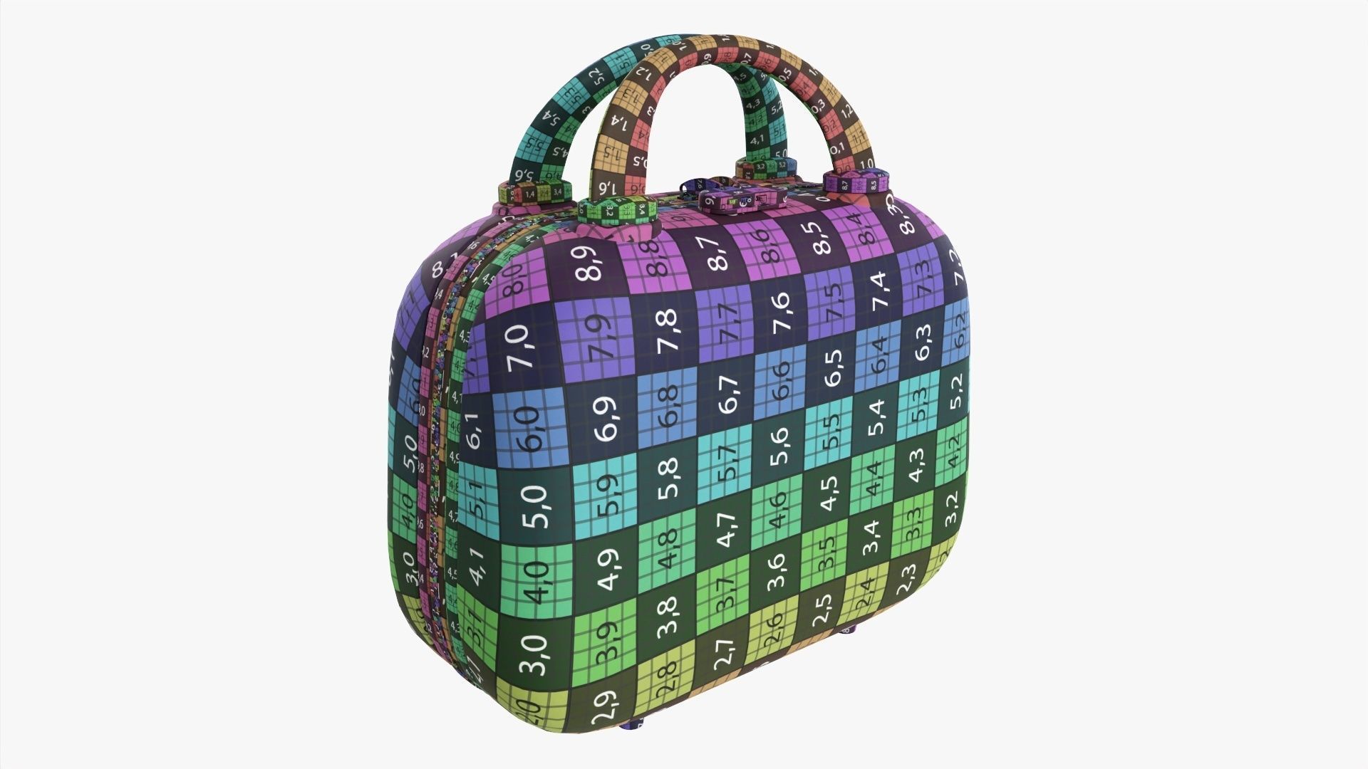 Hard shell beauty case 3D model_16