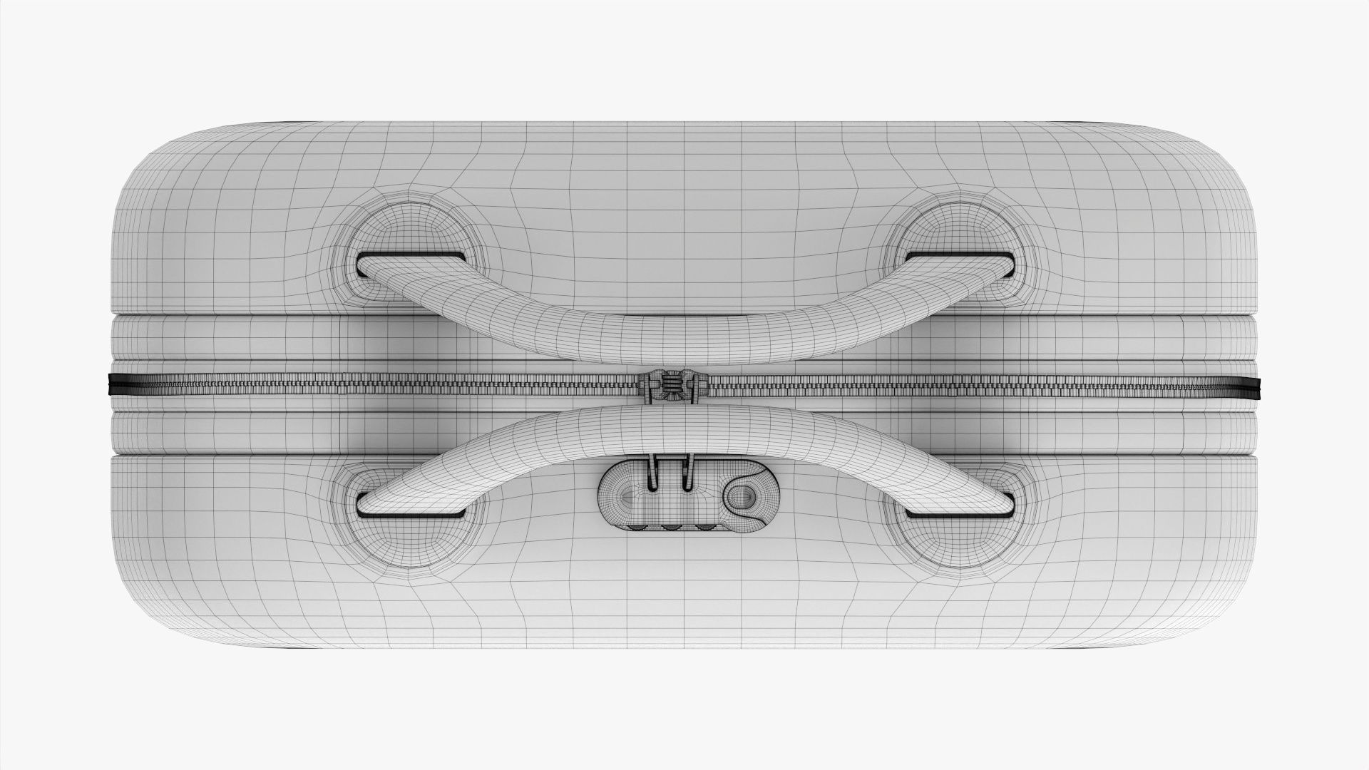 Hard shell beauty case 3D model_15