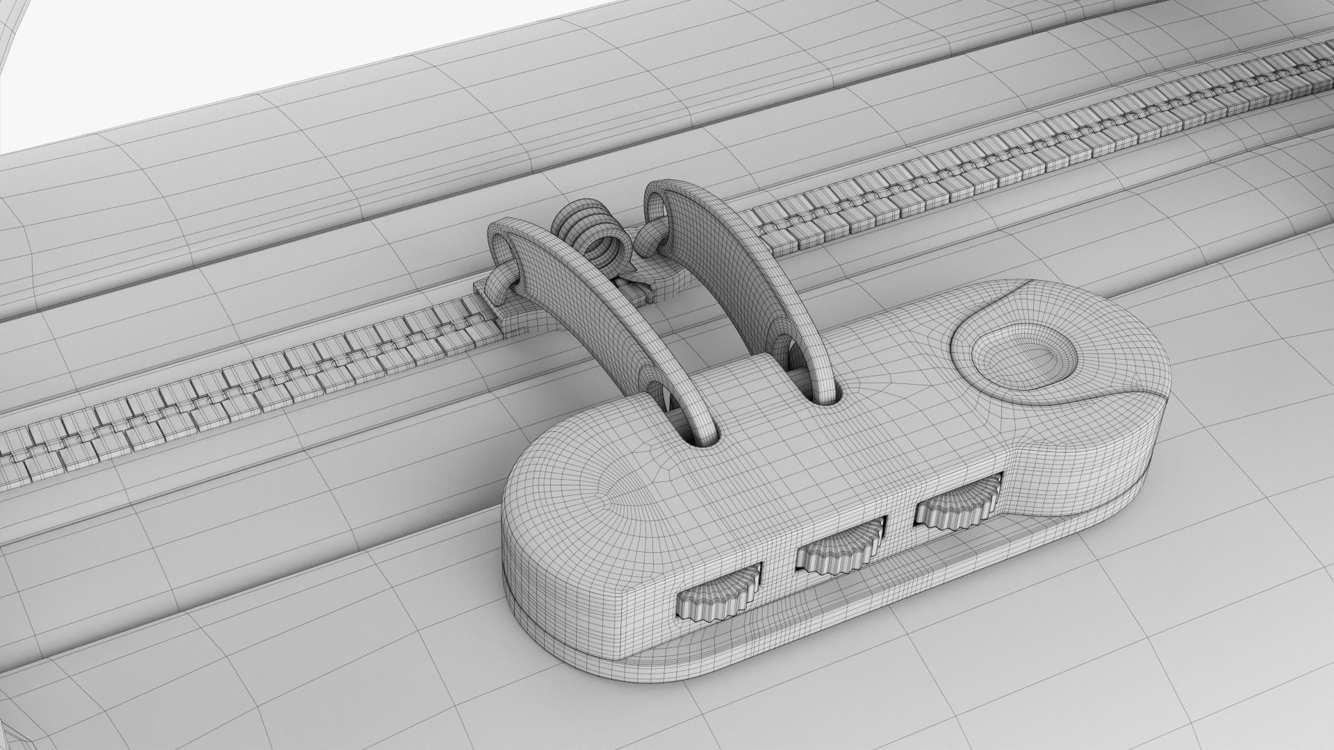 Hard shell beauty case 3D model_11