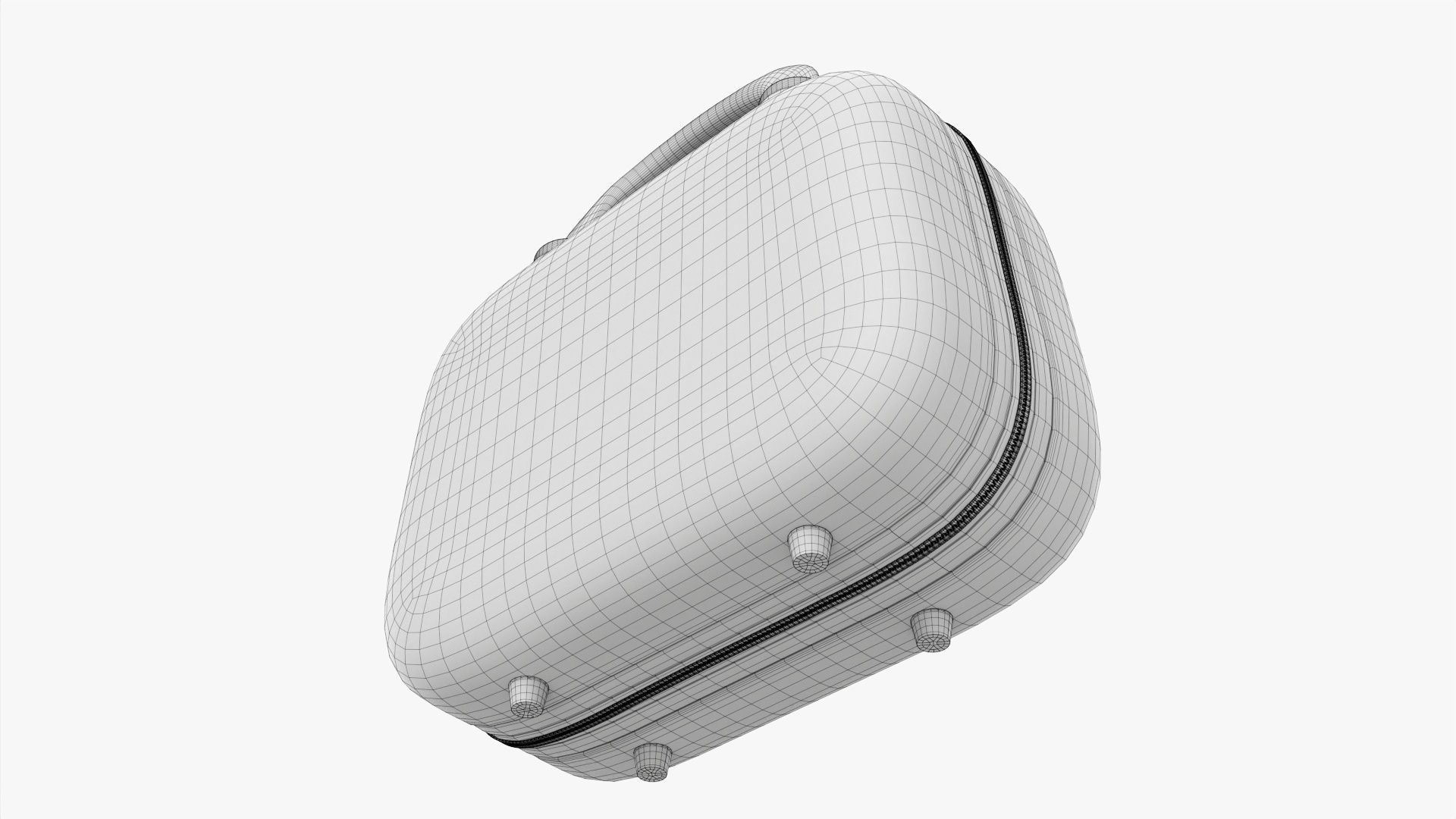 Hard shell beauty case 3D model_10