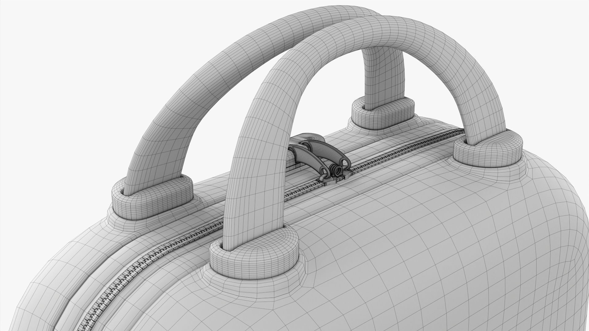 Hard shell beauty case 3D model_12