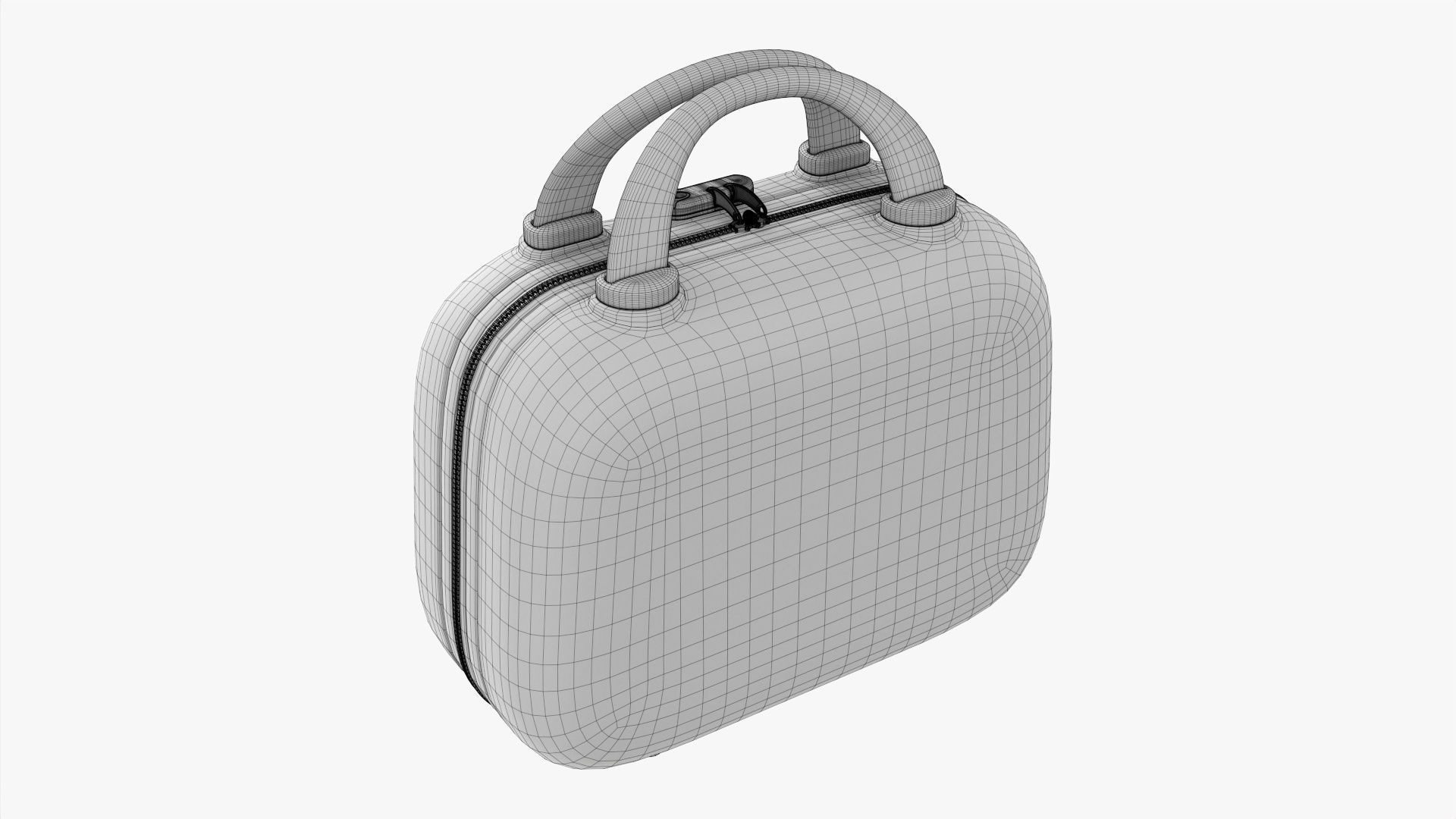 Hard shell beauty case 3D model_9