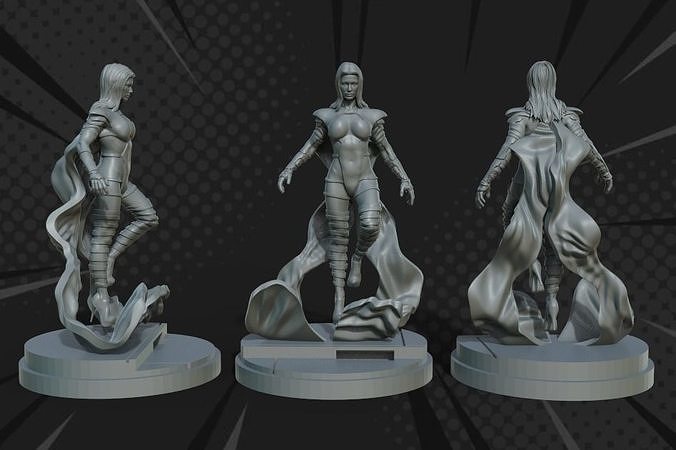 Marvel crisis protocol emma frost presupported included 3D print model