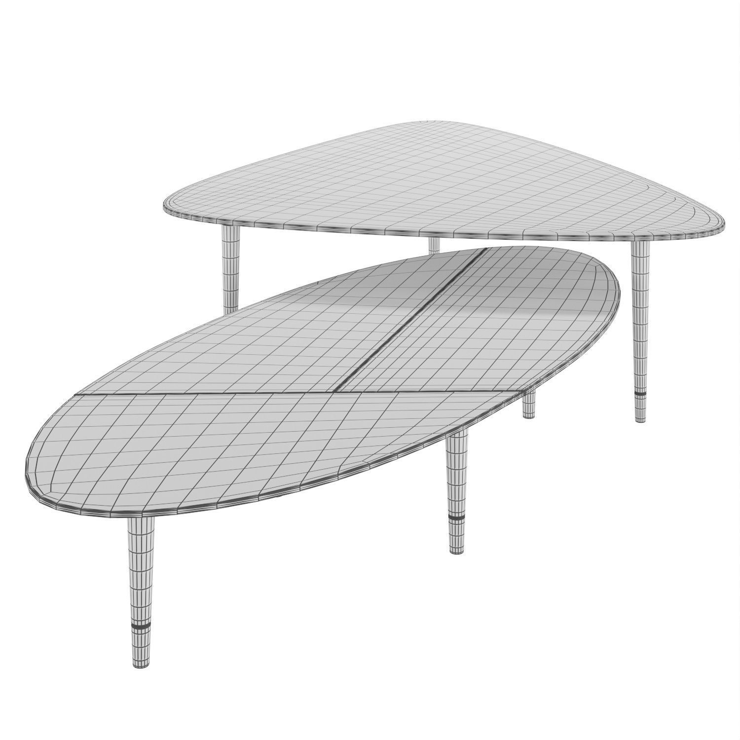 Coffee Table Pick Surf 3D model_5