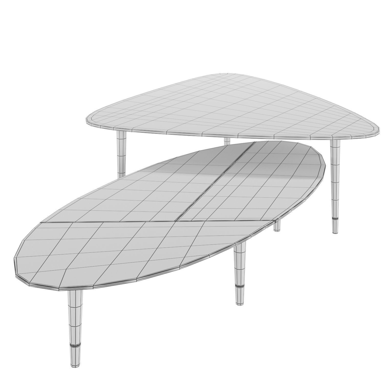 Coffee Table Pick Surf 3D model_2
