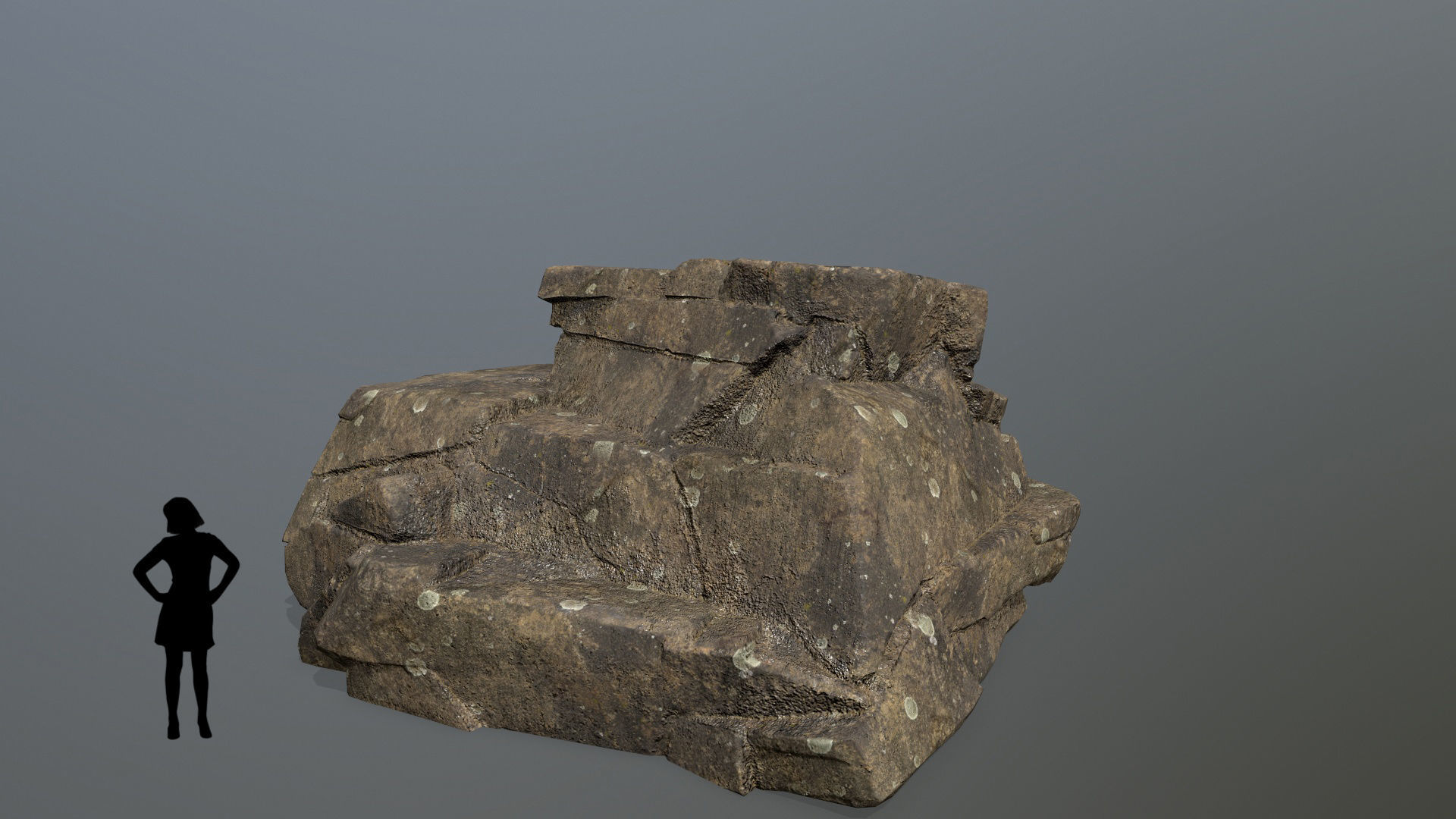 Rock Set Low-poly 3D model_5