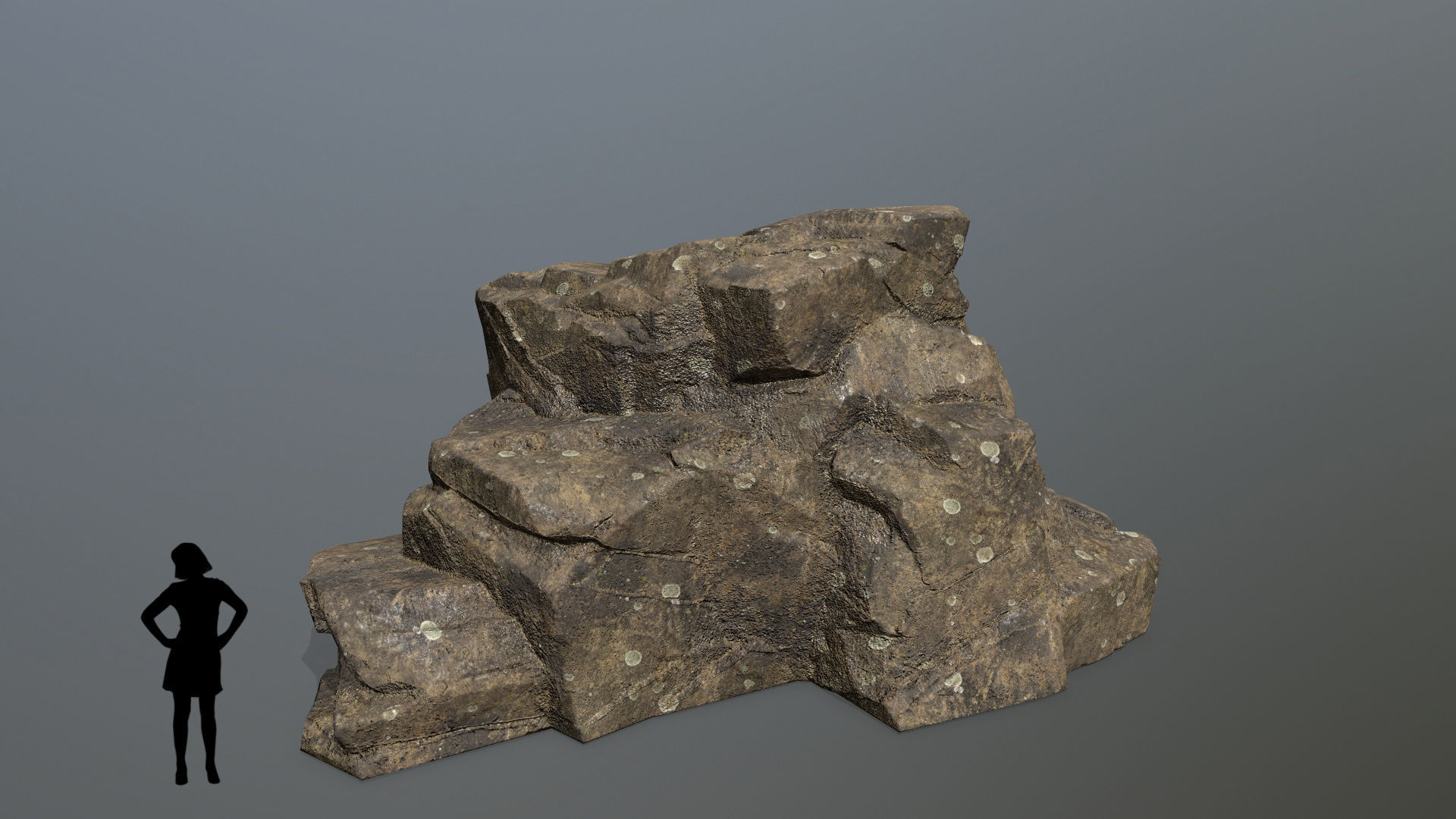 Rock Set Low-poly 3D model_3