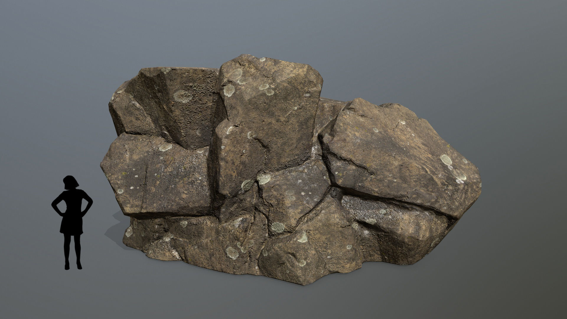 Rock Set Low-poly 3D model_1