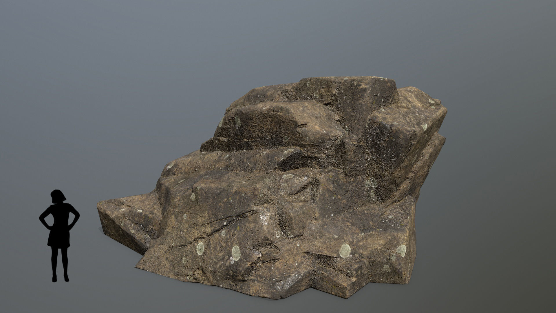 Rock Set Low-poly 3D model_2