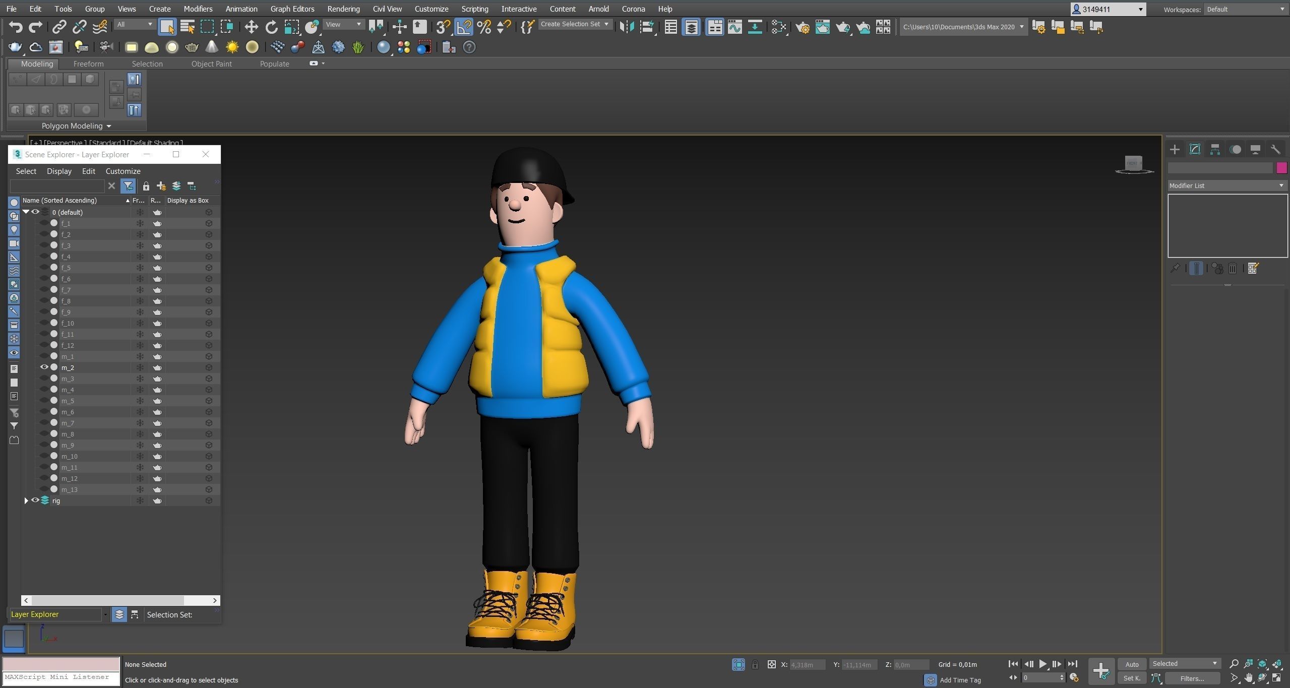 Cartoon Characters 2 Low-poly 3D model_23