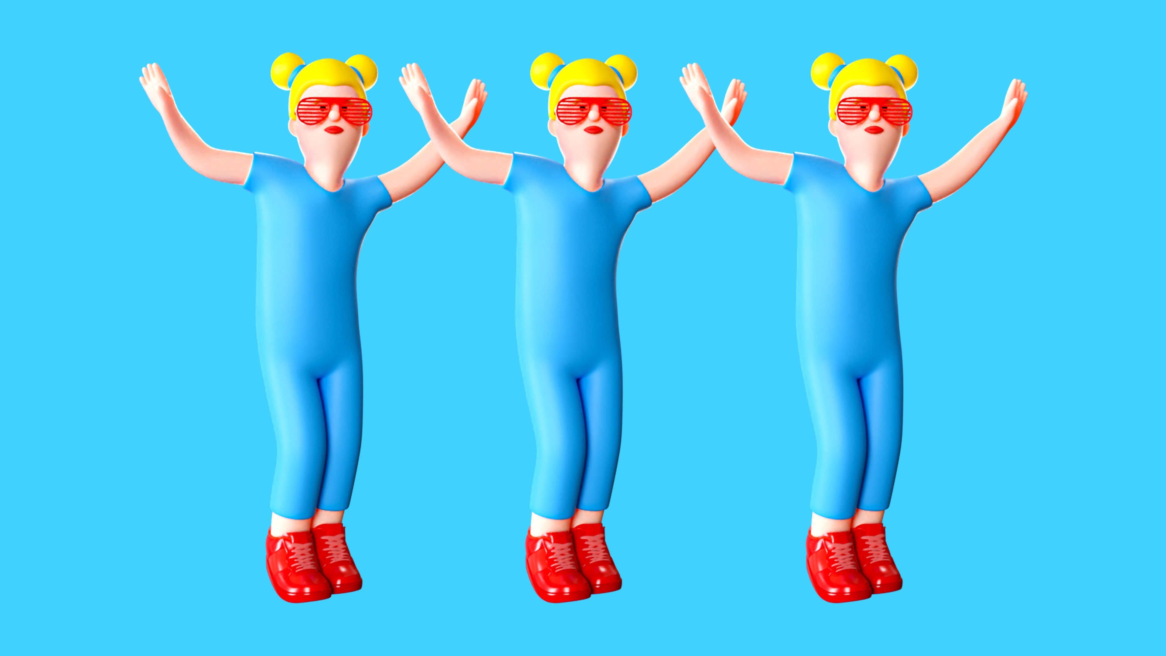 Cartoon Characters 2 Low-poly 3D model_13